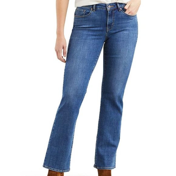 Levi's Womens Classic Bootcut Jeans Medium Wash Blue Size 14/32 NEW - Picture 7 of 7